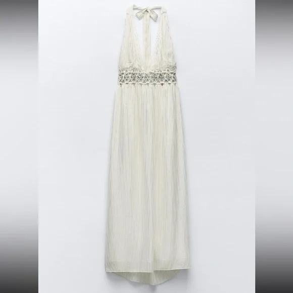 ZARA RHINESTONE MIDI DRESS LIMITED EDITION - Picture 12 of 12